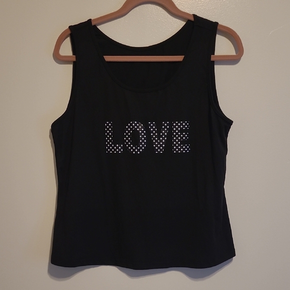 SHEIN Black Pajama Set with White Accents - Picture 2 of 6